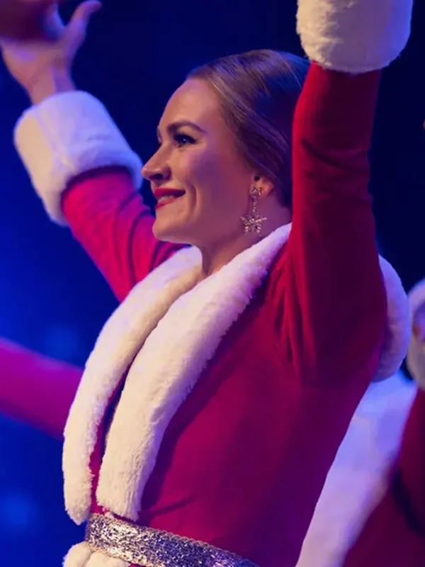 Britt Robertson The Merry Gentlemen Christmas Red Coat