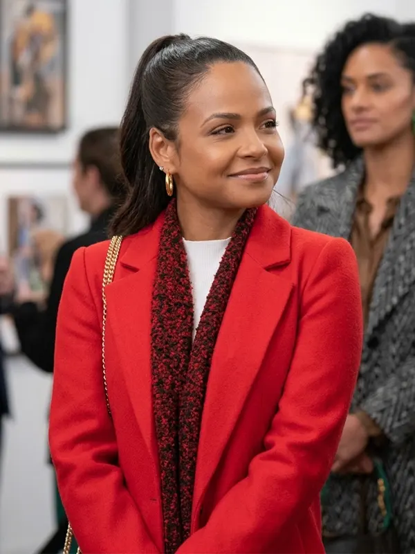 Christina Milian Meet Me Next Christmas Coat