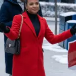 Christina Milian Meet Me Next Christmas Red Coat