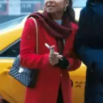 Christina Milian Meet Me Next Christmas Wool Coat