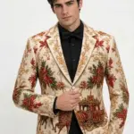 Christmas Artistic Reindeer Blazer