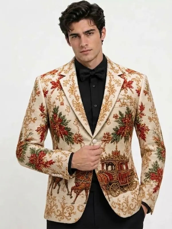 Christmas Artistic Reindeer Blazer