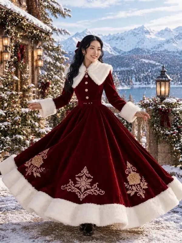 Christmas Ball Gown Victorian Coat