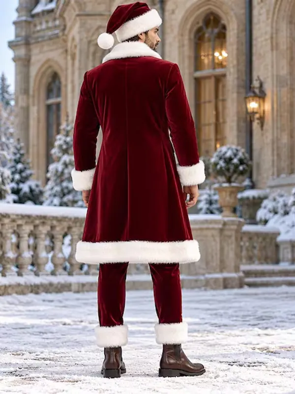 Christmas Embroidered Reindeer Coat