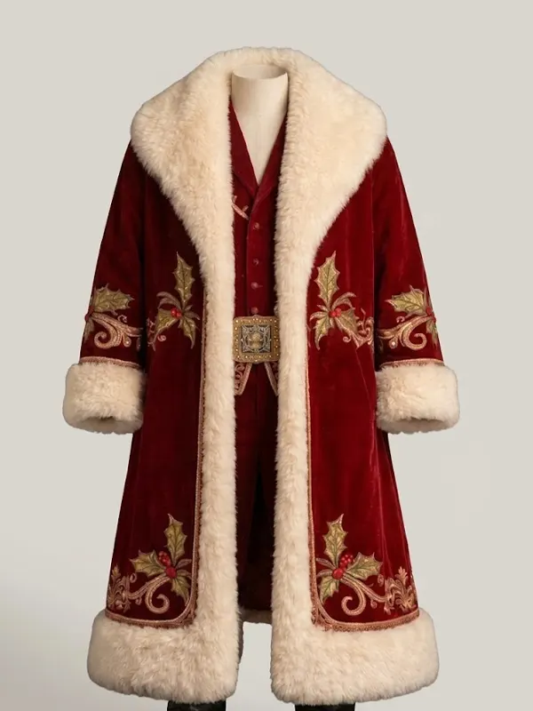 Christmas Embroidered Santa Coat