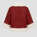 Christmas Festive Red Capelet Jacket