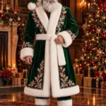 Christmas Green Santa Royal Fur Coat