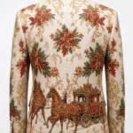 Christmas Reindeer White Blazer