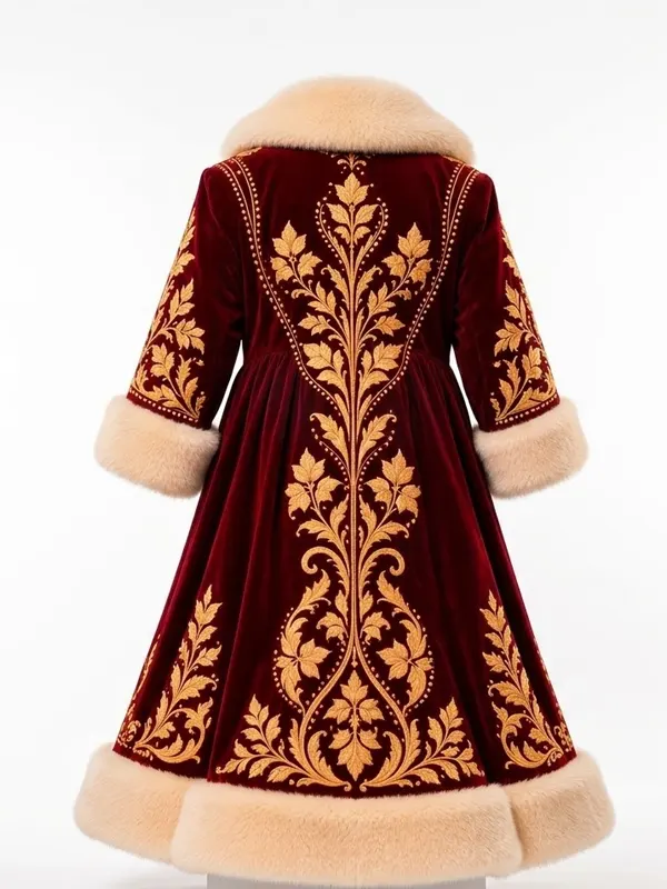 Christmas Royal Embroidery Coat