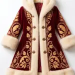 Christmas Royal Embroidery Santa Coat