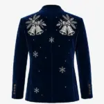 Christmas Snowman Blue Blazer