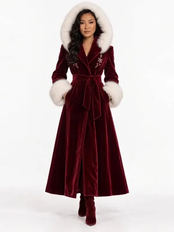 Christmas Victorian Red Coat