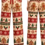 Christmas Wide Leg Sweatpants