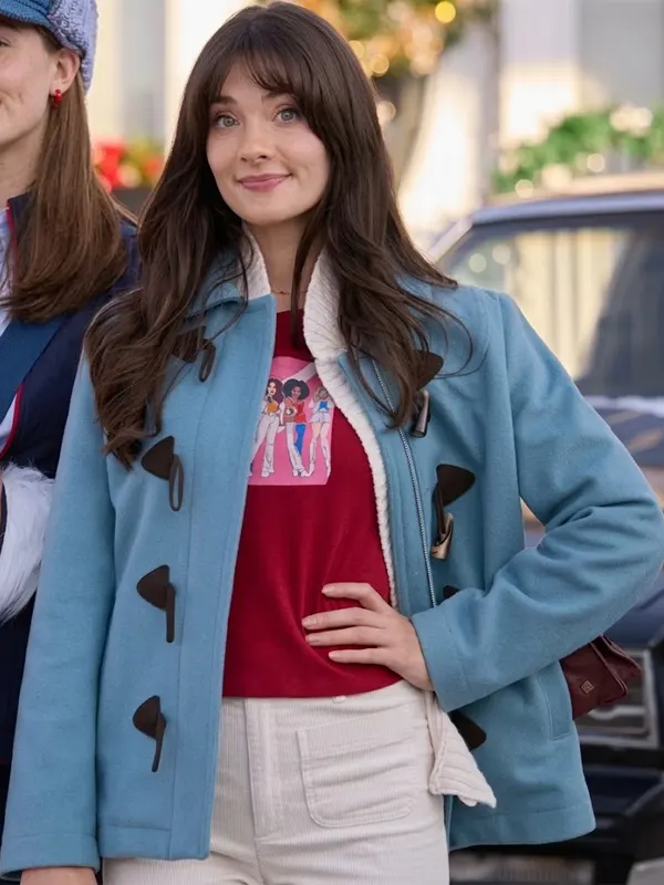 Eva Bourne A 90s Christmas Blue Jacket