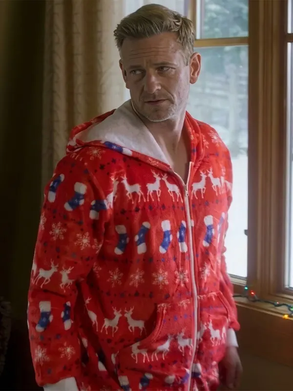 Greyson’s festive movie jumpsuit.