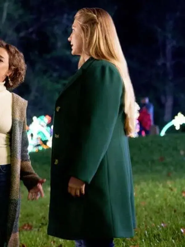 Jaicy Elliot My Southern Family Christmas Green Coat