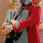 John Brotherton Lights Camera Christmas red Coat