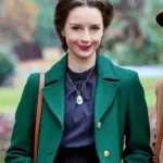 Kacey Rohl The Wedding Veil Inspiration green Coat