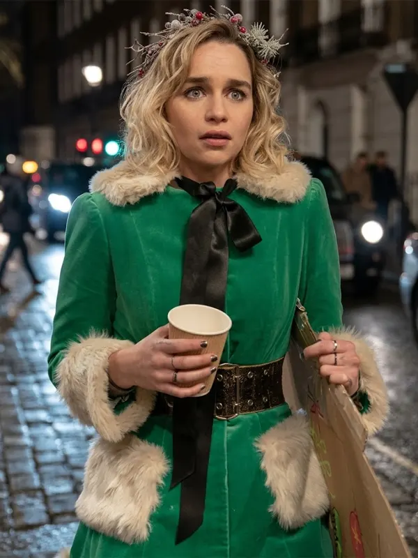 Last Christmas Emilia Clarke Green Jacket