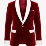 Men Christmas Red Santa Blazer