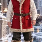 Men Christmas Santa Claus Red Vest