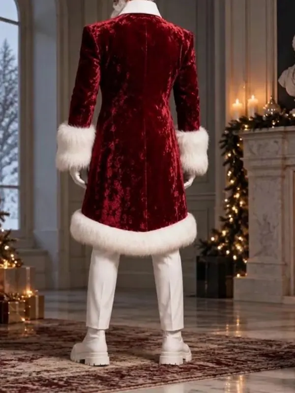 Men Christmas Santa Red Coat