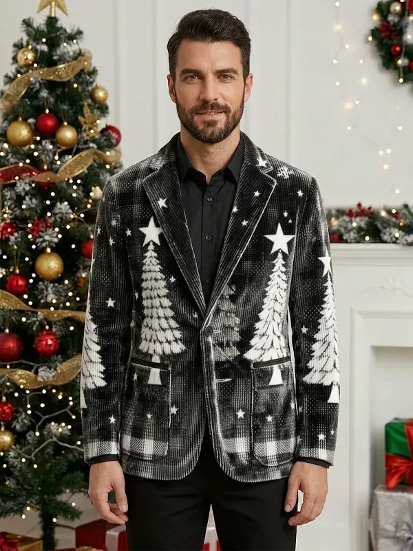 Christmas Snowflake Tree Blazer
