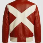 Men Christmas Star Leather Jacket