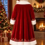 Men Luxury Red Santa Coat