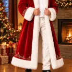 Men Luxury Velvet Santa Coat