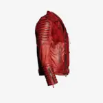 Men Quilted Christmas Red Jacket