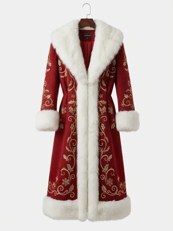 Men Stnta Embroidery Coat