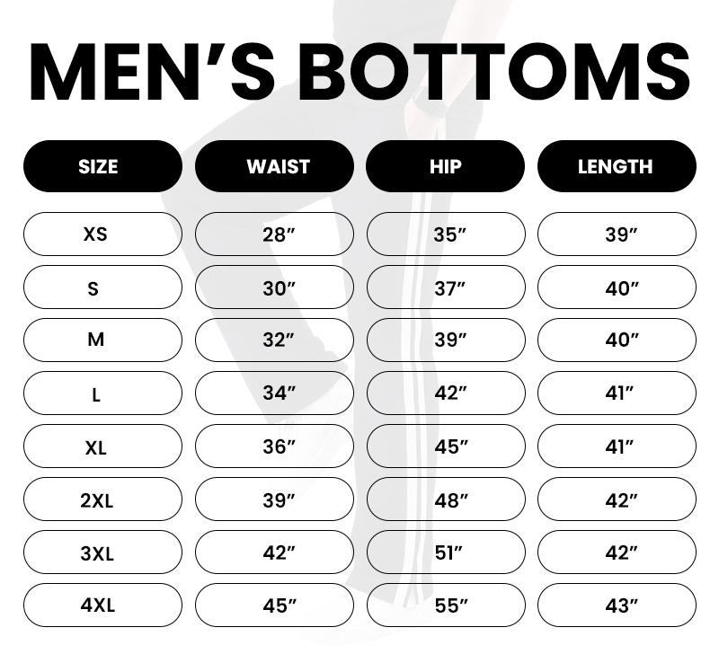 Men size guide