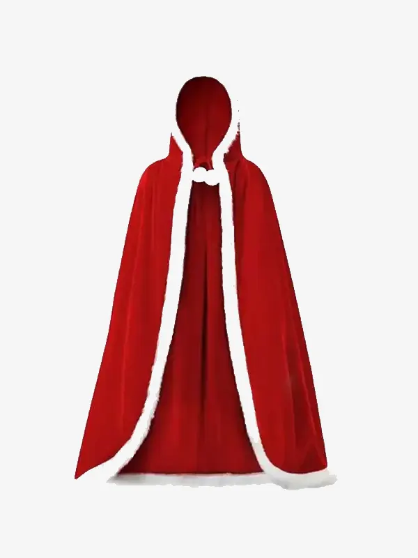Santa Red Hooded Cloak