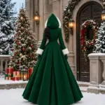 Women Christmas Cloak Coat