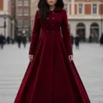 Women Vintage Velvet Hooded Coat