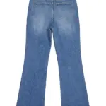 Womens Christmas Print Wide Leg Jeans Back