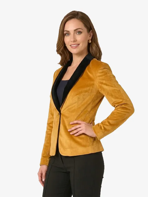 Women Deluxe Dinner Gold Jacket