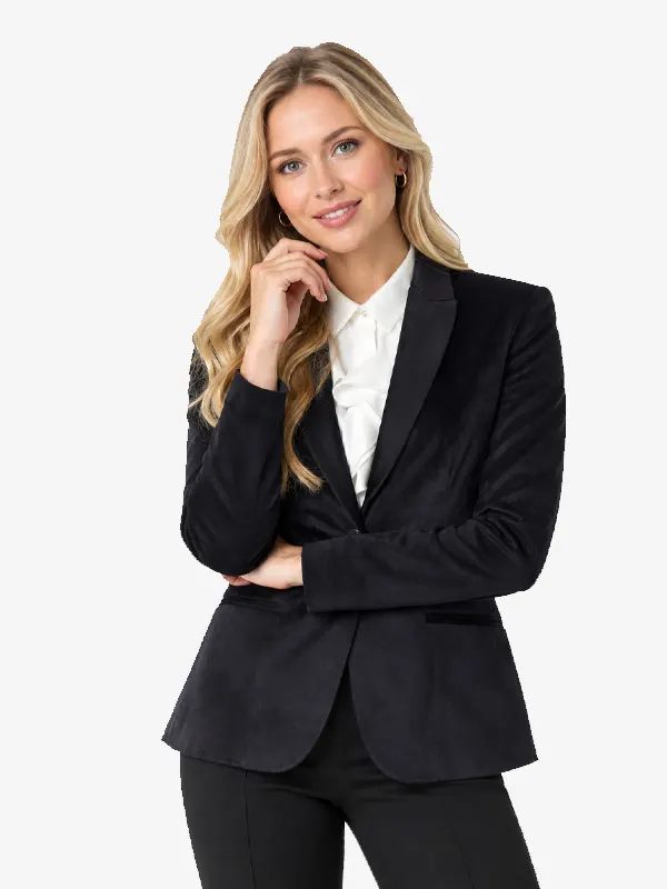 Women Deluxe Dinner Black Jacket