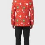 X Mas Christmas Santa Casual Red Blazer